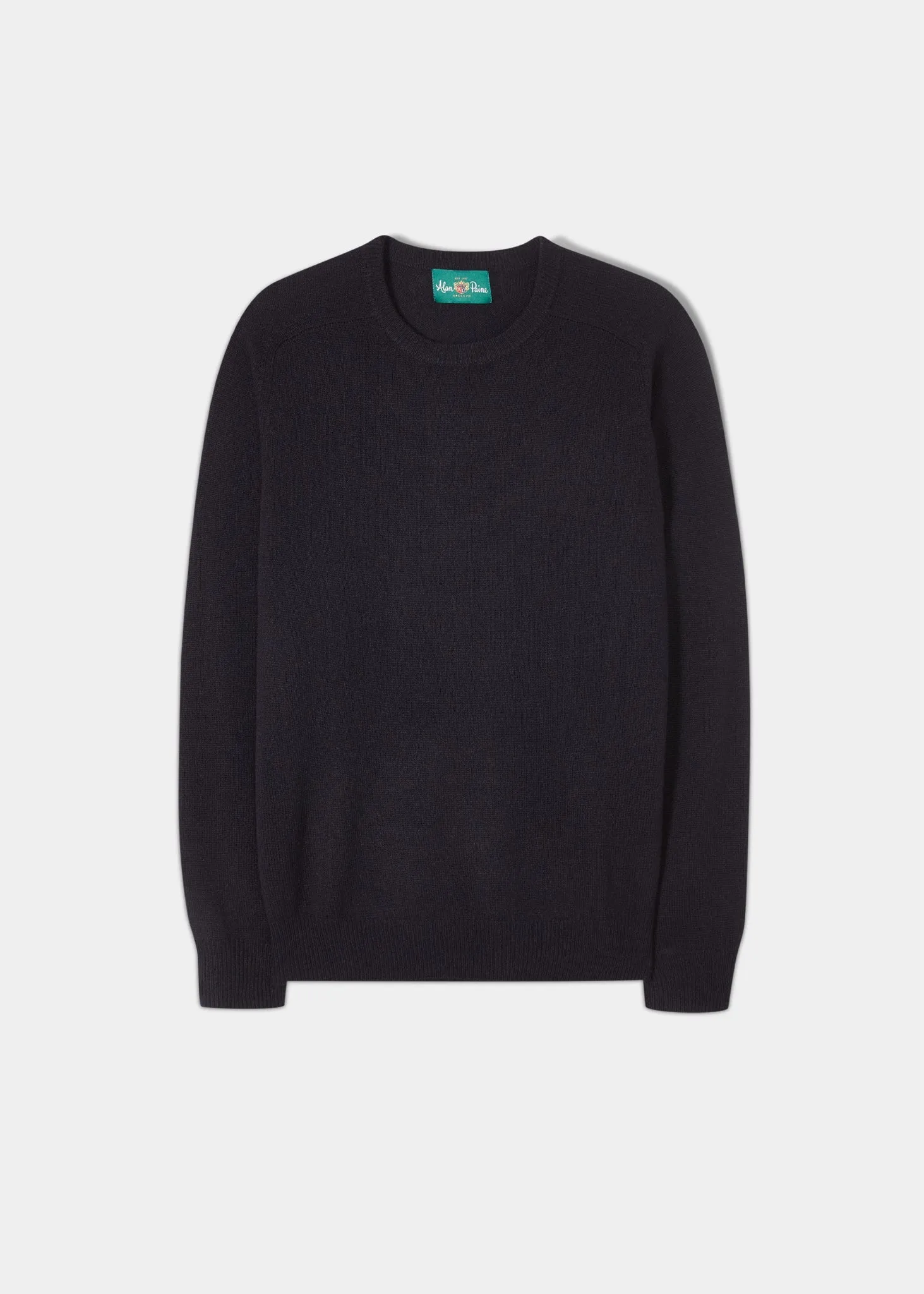 Lenzie Men's Lambswool Jumper In Navy Jumper - Regular Fit