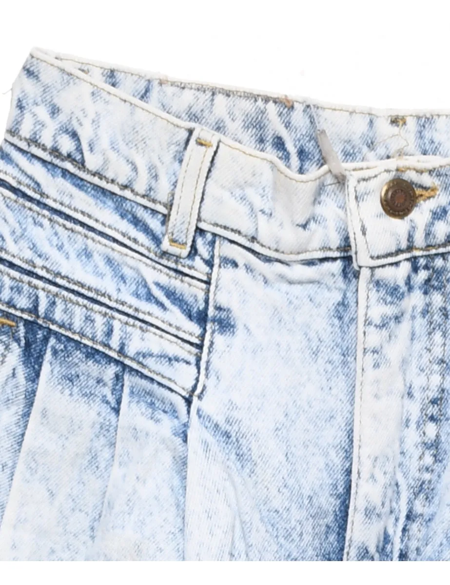 Light Wash Distressed Tapered Lee Jeans - W24 L30