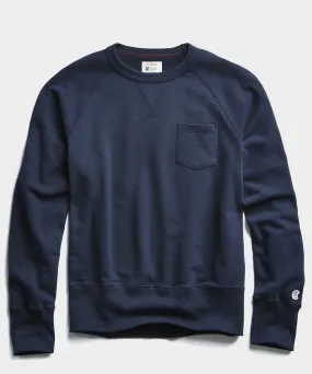 Lightweight Pocket Sweatshirt in Navy