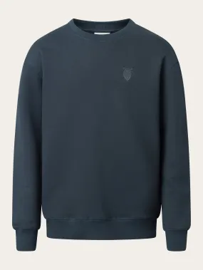 Loose fit sweat with embroidery at chest - Total Eclipse