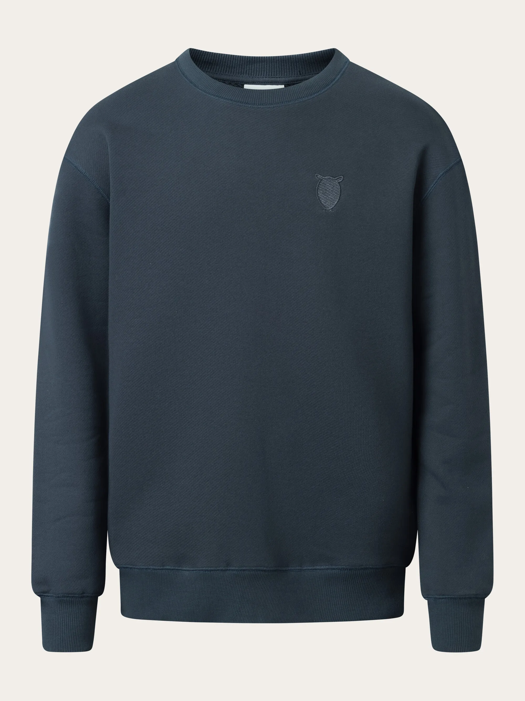 Loose fit sweat with embroidery at chest - Total Eclipse