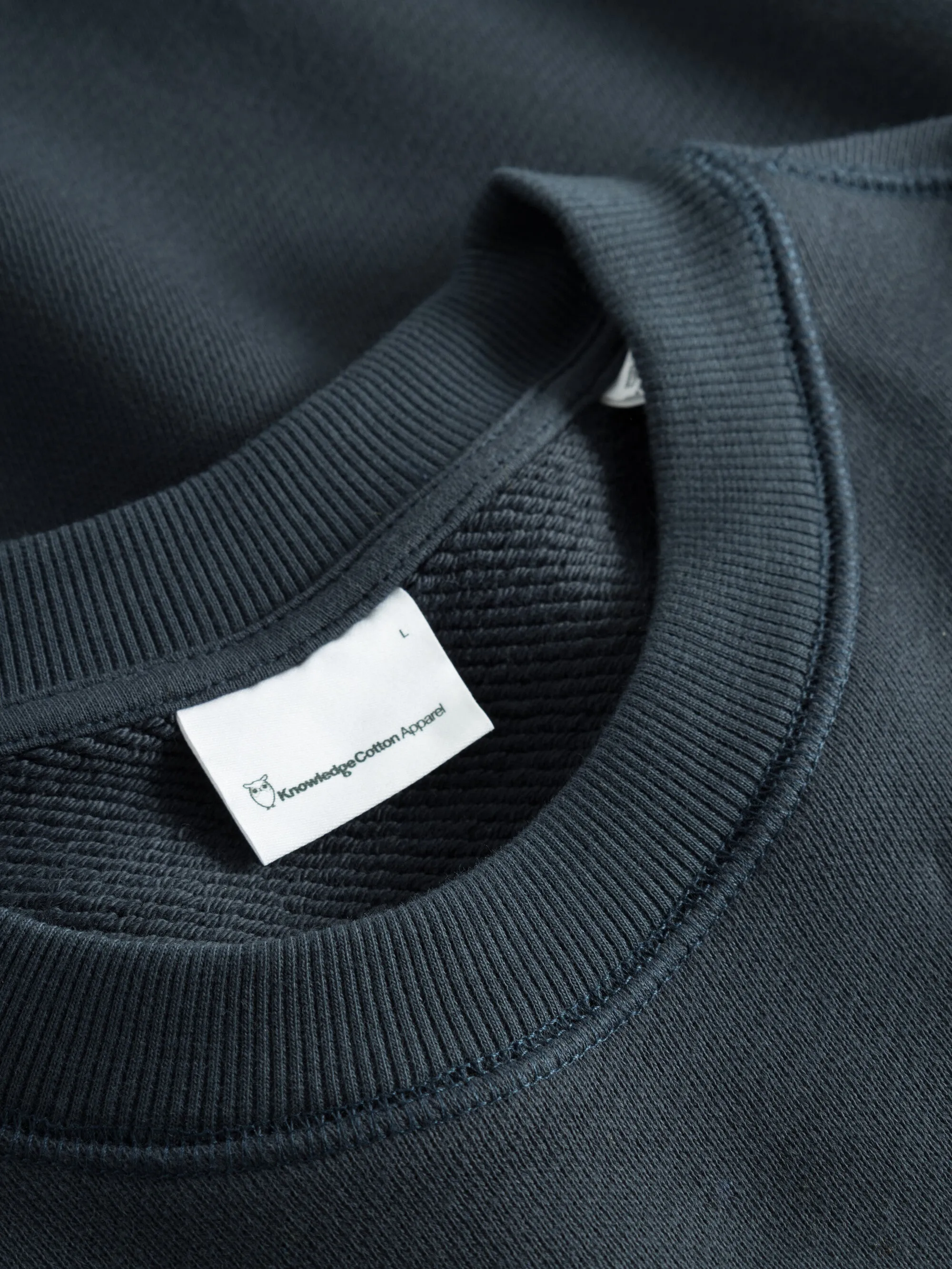Loose fit sweat with embroidery at chest - Total Eclipse