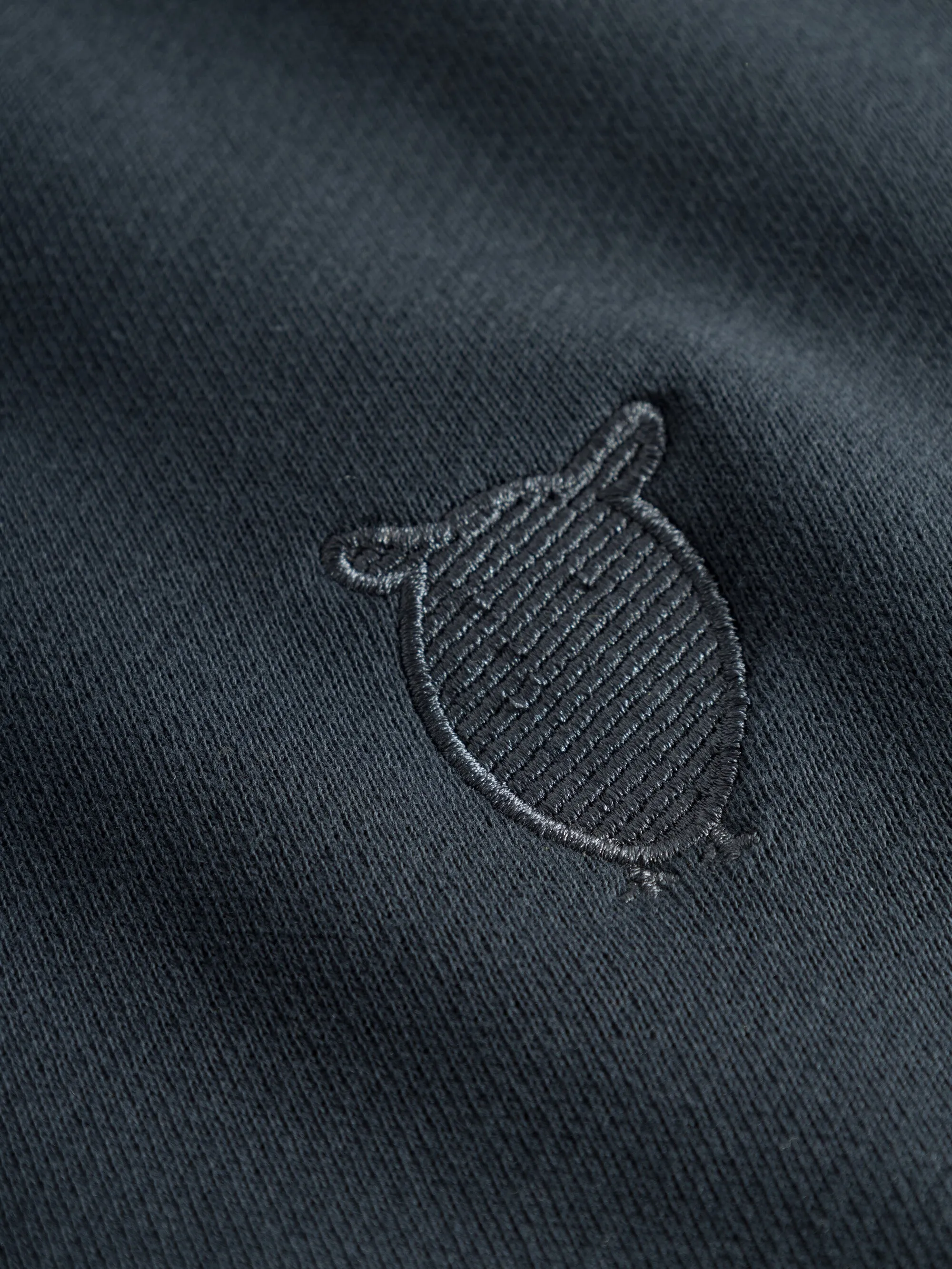 Loose fit sweat with embroidery at chest - Total Eclipse