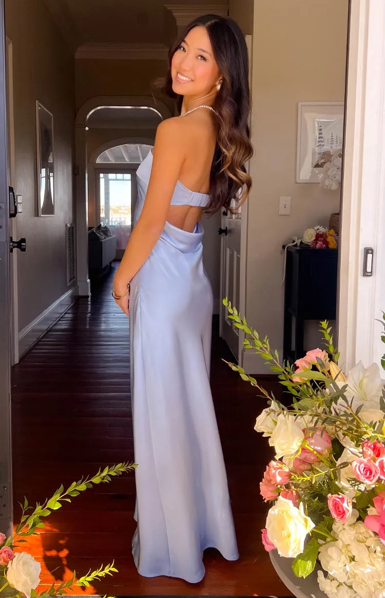 Maiah Blue Formal Maxi Dress