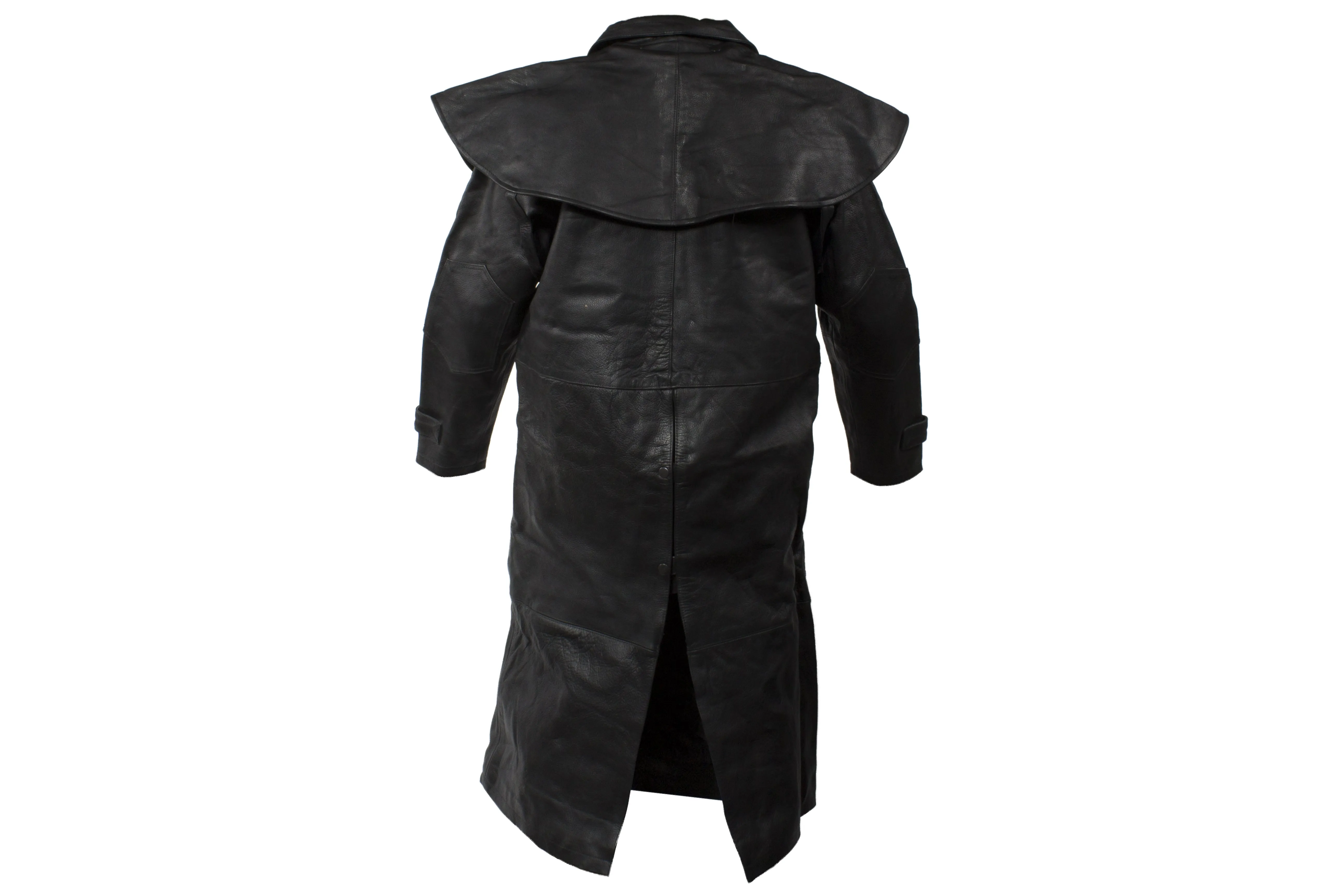 Men Naked Cowhide Duster with Z/o Lining