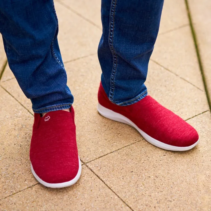 Men's Slip-Ons Maroon - Special Offer