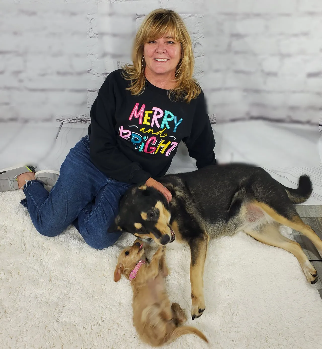 Merry and Bright Festive Crewneck Sweatshirt