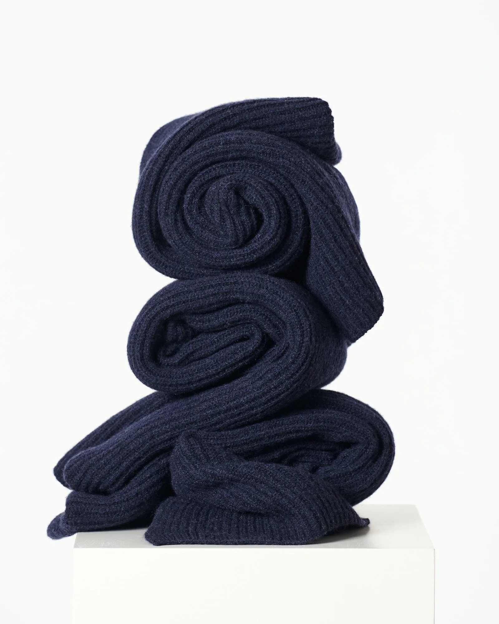 Mille Cashmere Scarf - Midnight Blue