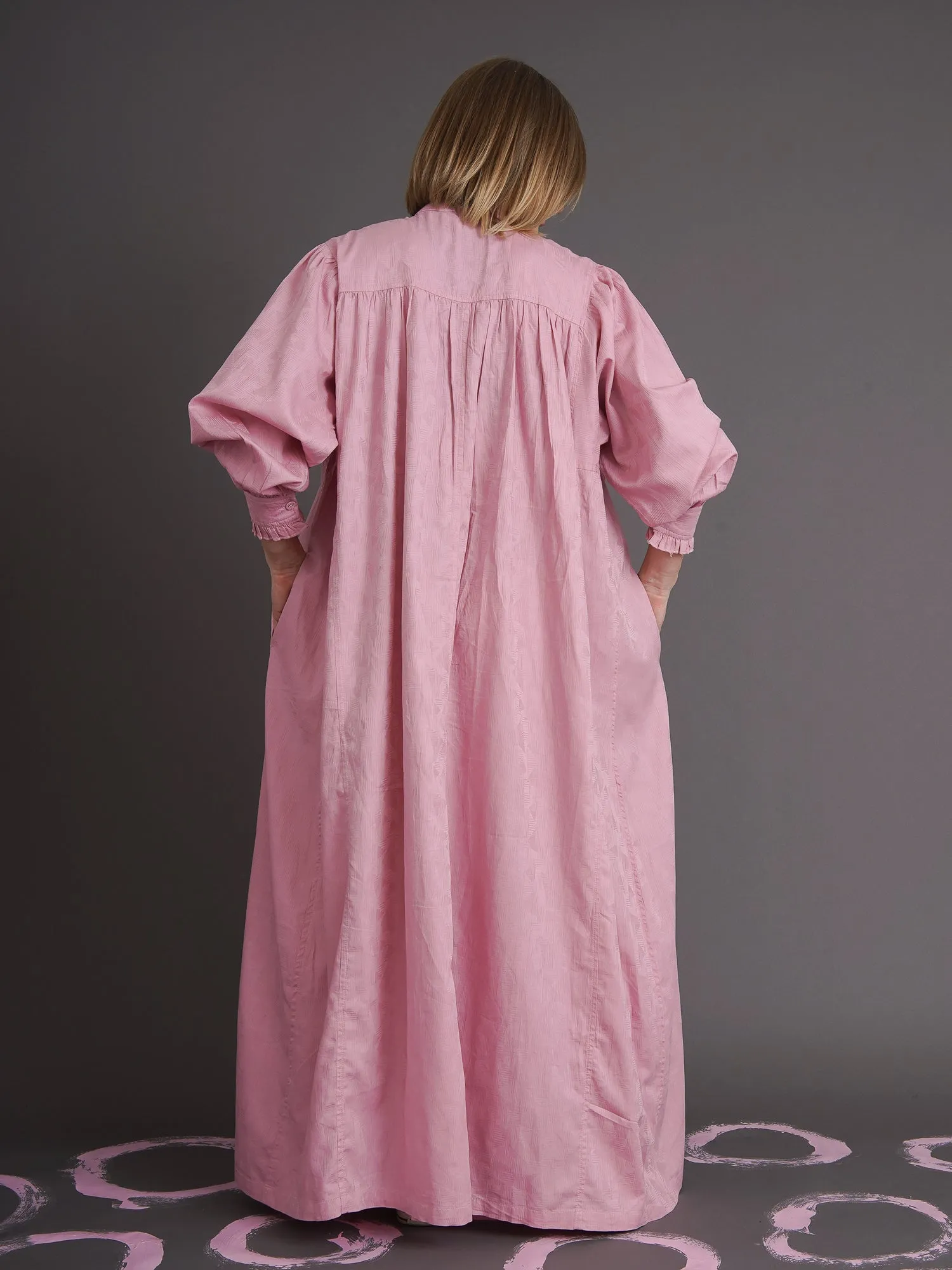 Molly Jacquard Balloon-Sleeved Maxi Dress