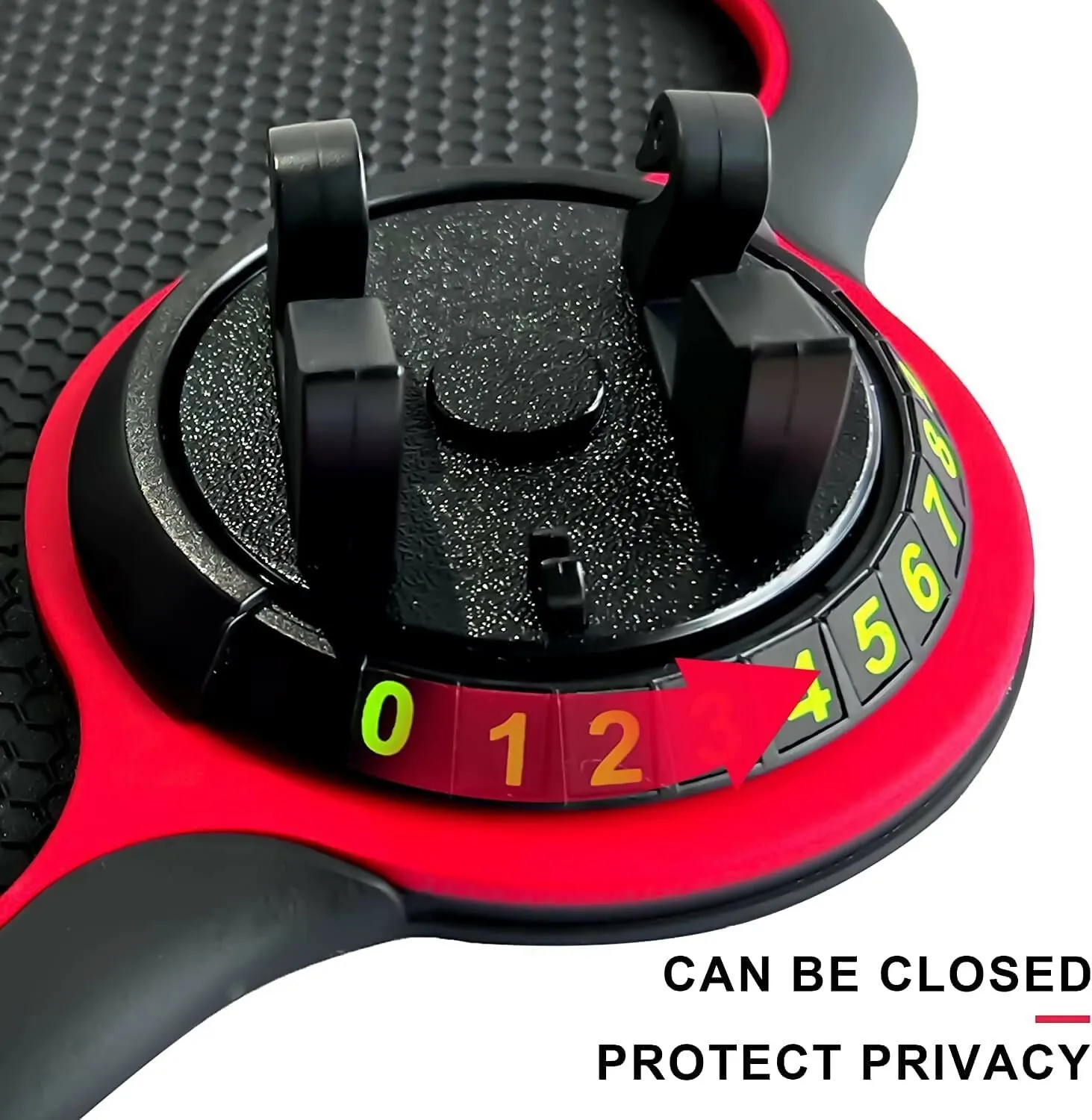 Multifunction Anti-Slip Car Dashboard Mat with 360° Rotating Phone Holder & Non-Slip Sticky Pad