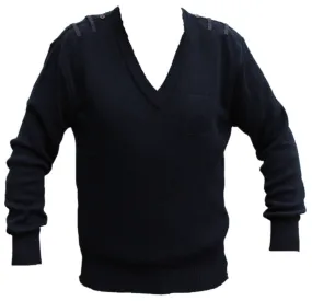 Nato Pullover Jumper Navy Blue Lightweight Wool/Acrylic Mix NATJUM02
