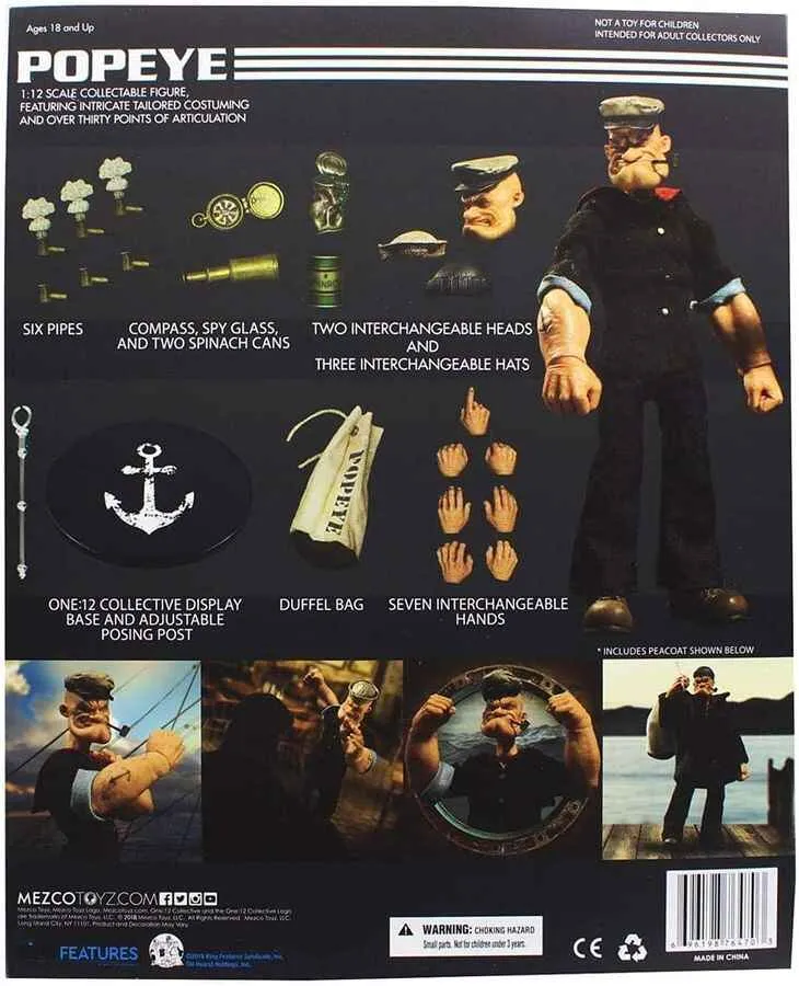 One-12 Collective Popeye 6 inch Action Figure