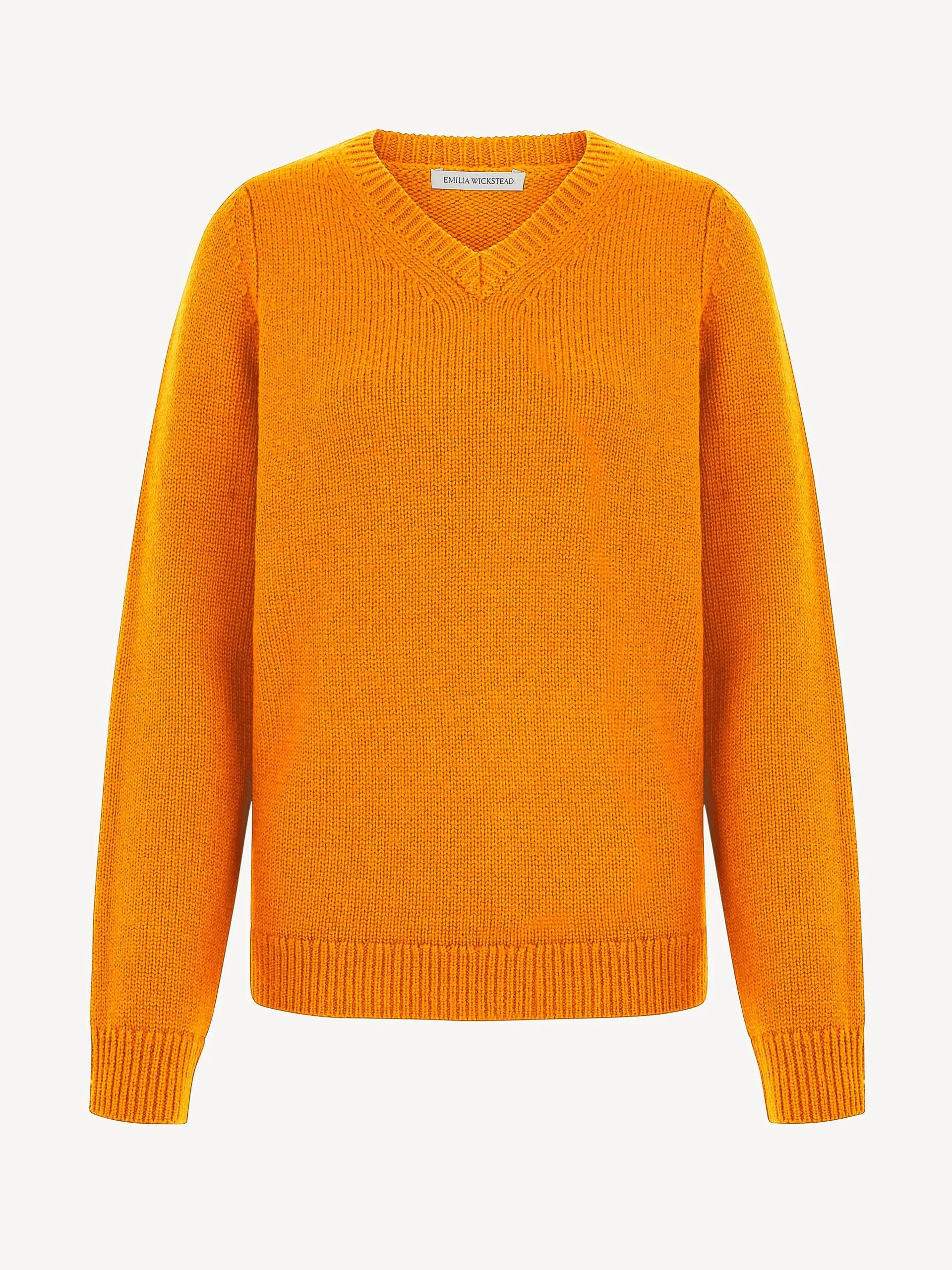 Pace orange knitted jumper