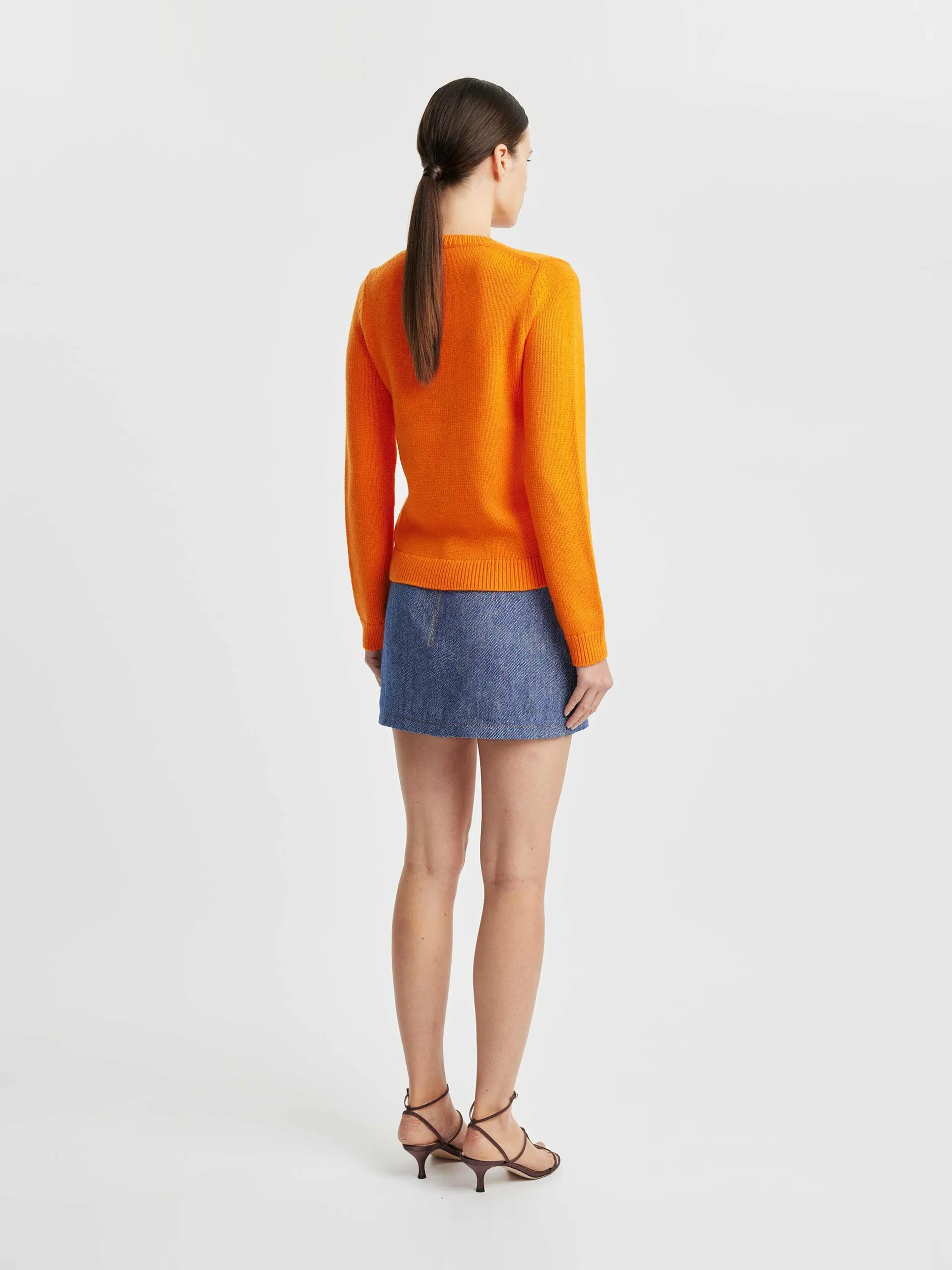 Pace orange knitted jumper