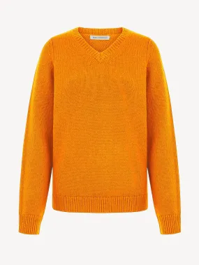 Pace orange knitted jumper
