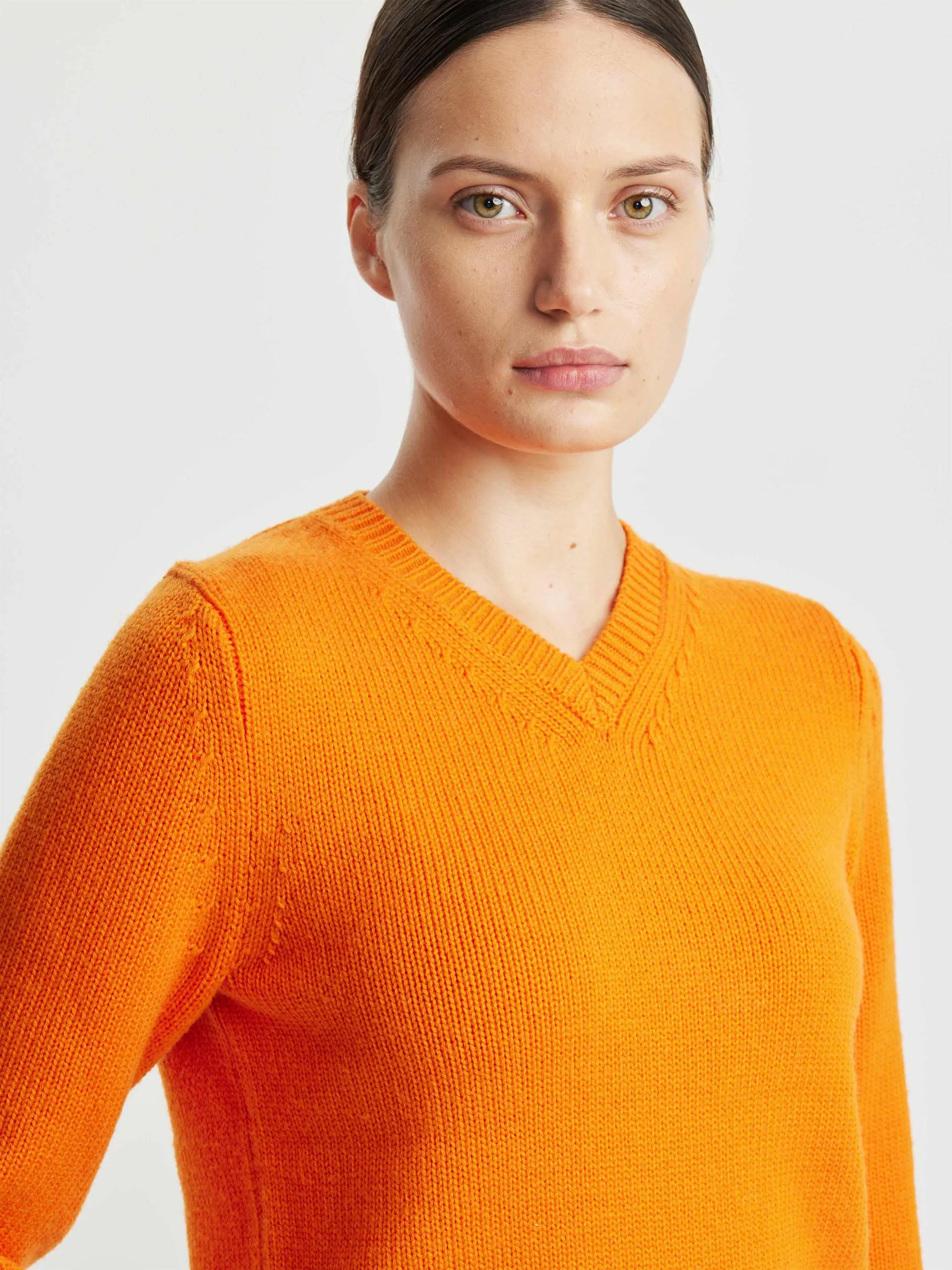 Pace orange knitted jumper
