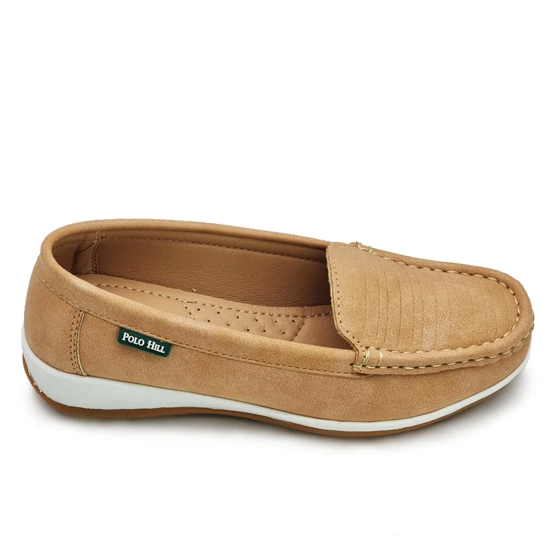 Paralleled Vamp Slip On Loafers