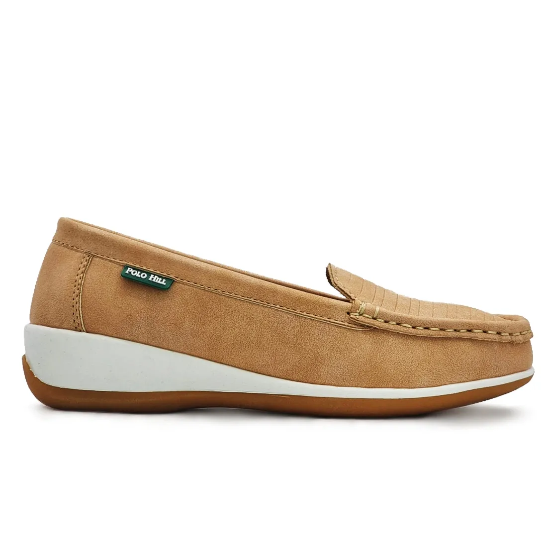 Paralleled Vamp Slip On Loafers