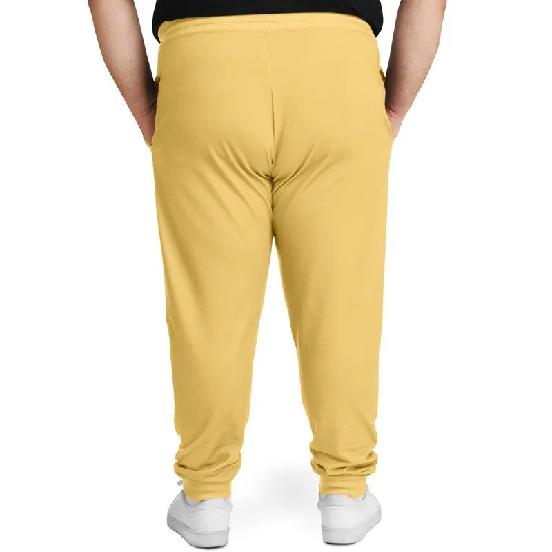 Pastel Orange Yellow Joggers | Unisex | with PLUS sizes | Bright Pastel Orange Yellow | C0M15Y60K0