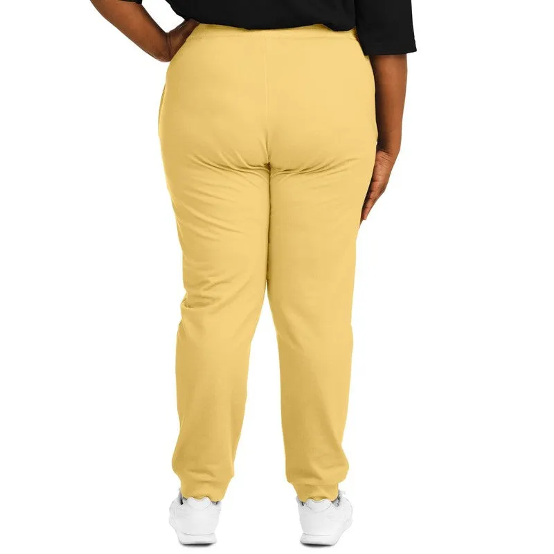Pastel Orange Yellow Joggers | Unisex | with PLUS sizes | Bright Pastel Orange Yellow | C0M15Y60K0