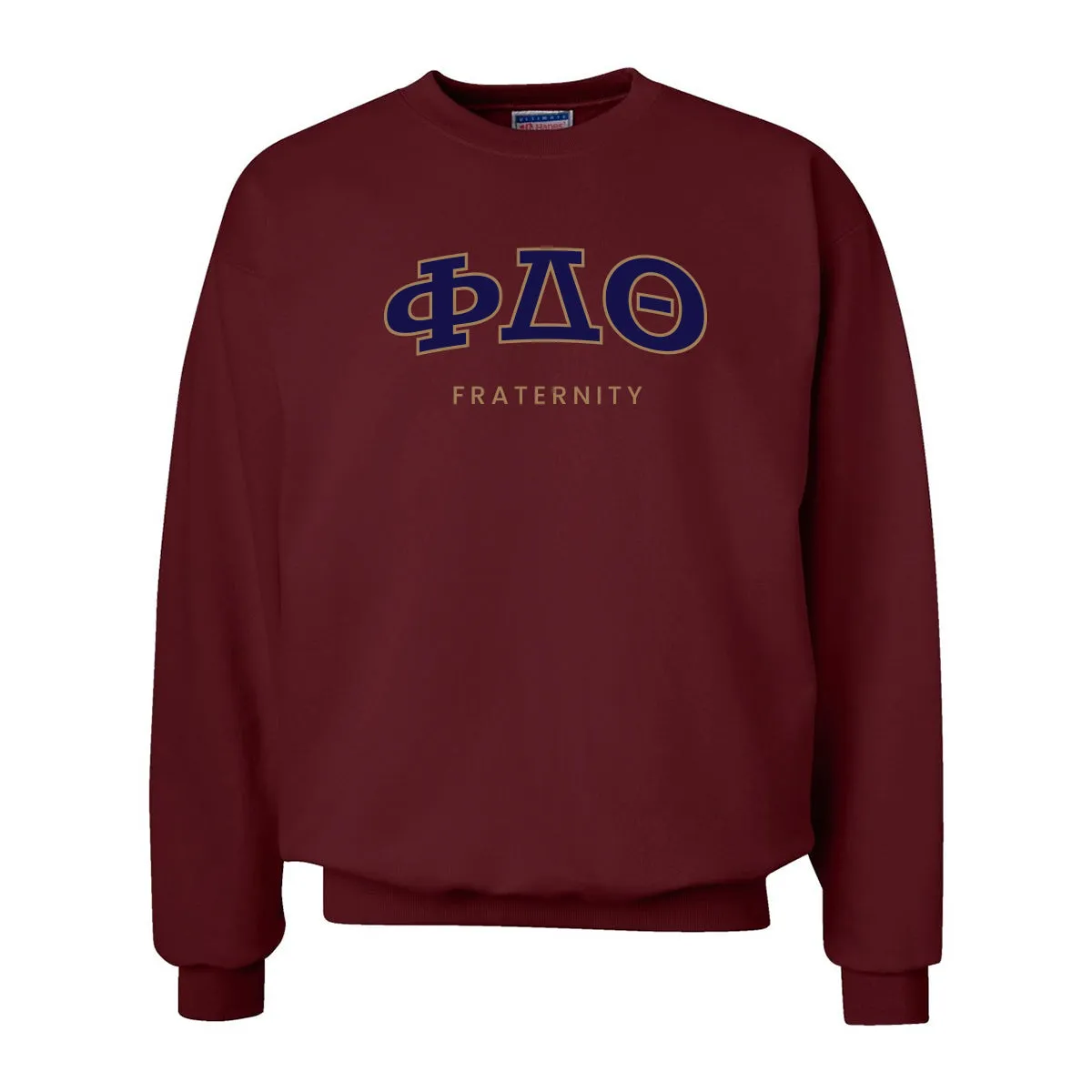 Phi Delt Maroon Old School Crewneck