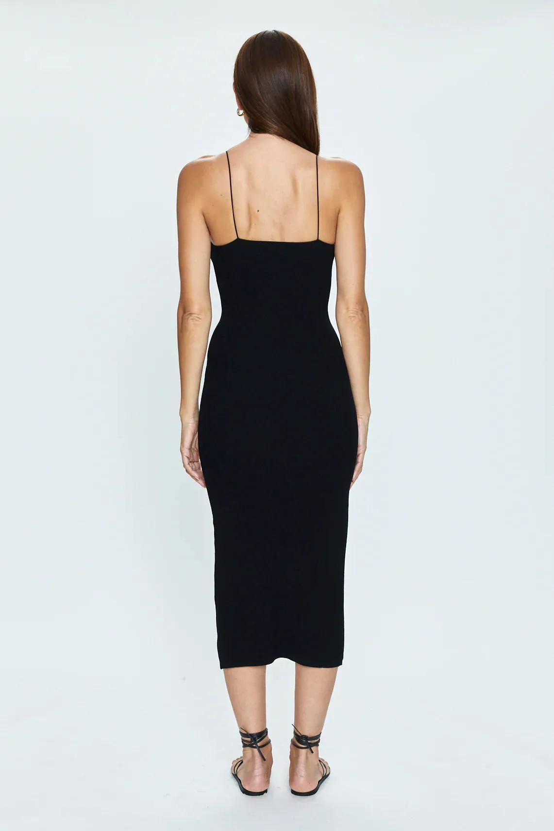 Pistola Babette Strappy Dress in Noir