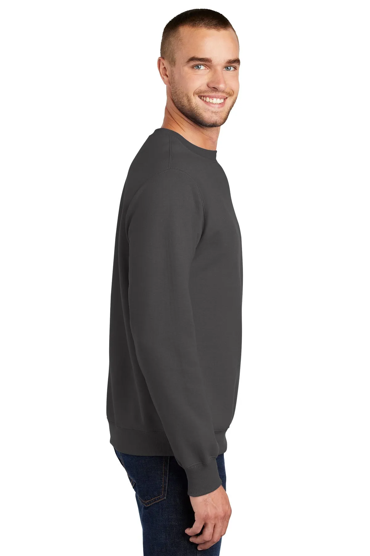 Port & Company Fleece Crewneck, Charcoal [CR Powered by Epiroc]