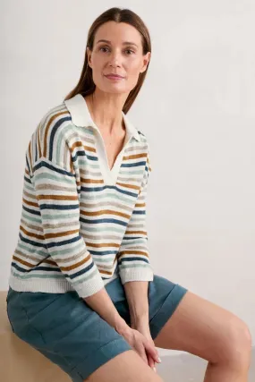 Seasalt Gwynver Lightweight V-Neck Collared Jumper