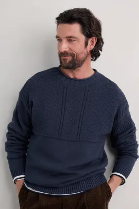 Seasalt Men's Forestay Jumper in Maritime