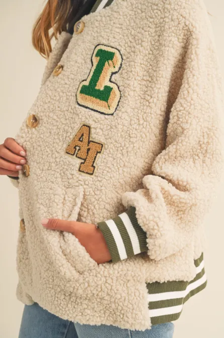 Sherpa Varsity Jacket