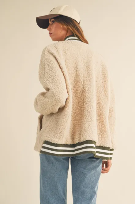 Sherpa Varsity Jacket