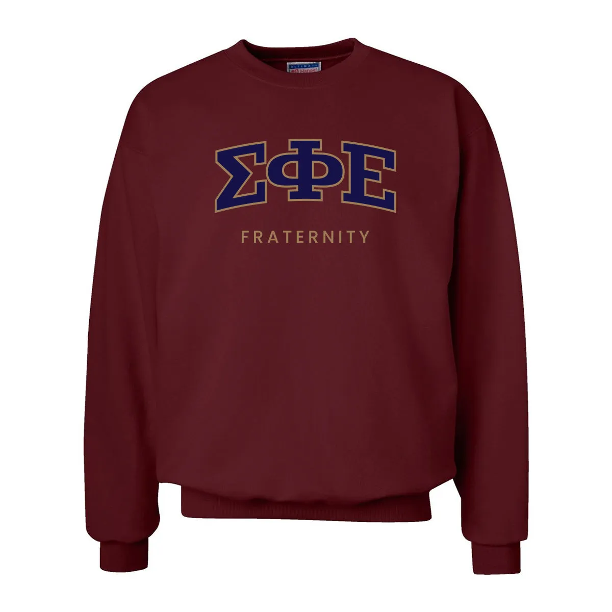 SigEp Maroon Old School Crewneck