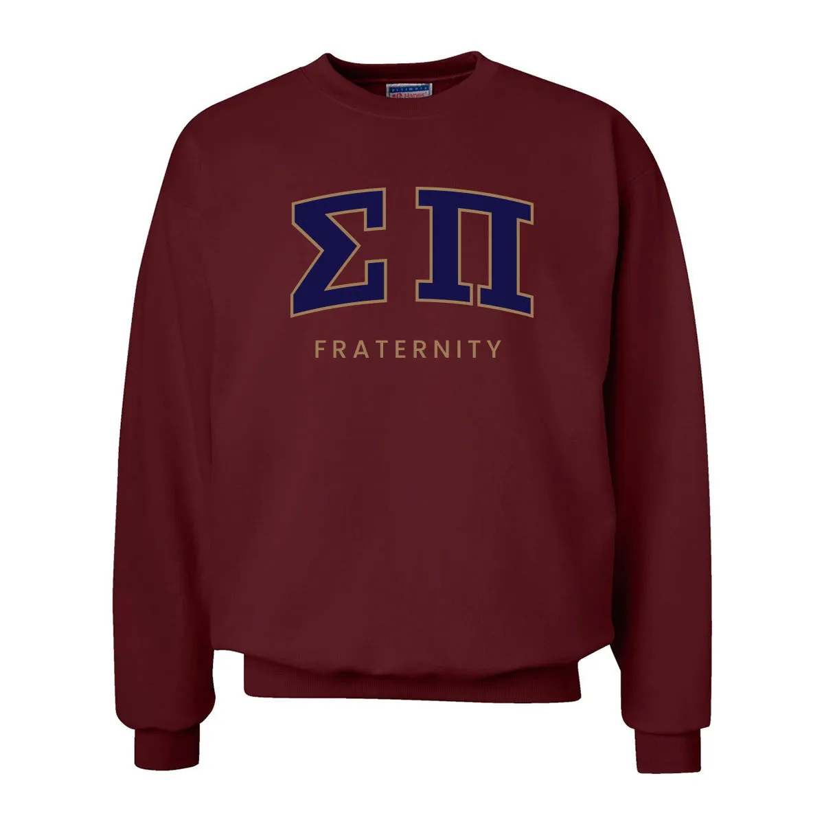 Sigma Pi Maroon Old School Crewneck