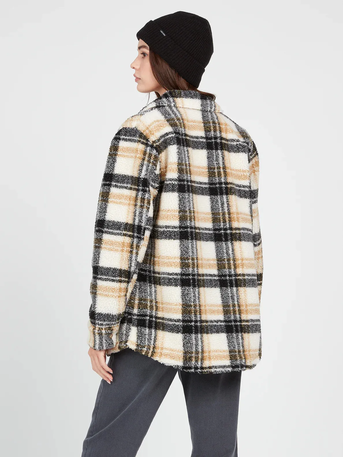 SILENT SHERPA JACKET - HAZELNUT