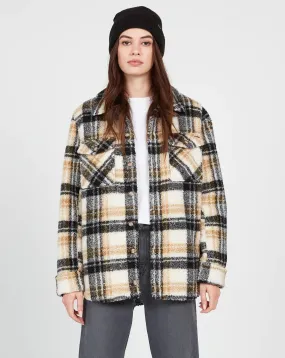 SILENT SHERPA JACKET - HAZELNUT