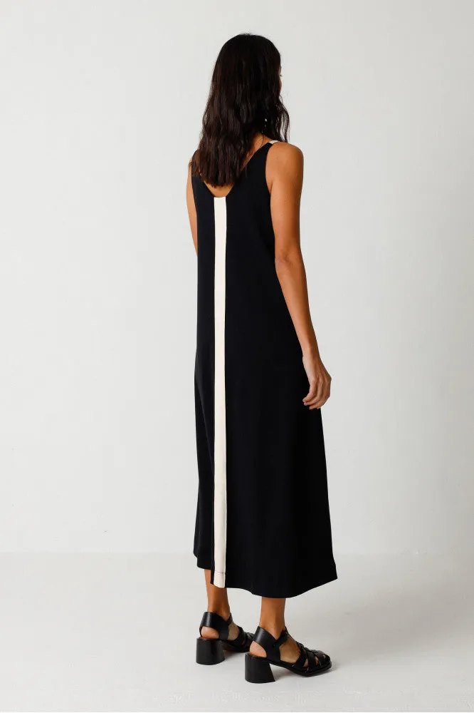 SKFK Zaine Black & White Stripe Dress