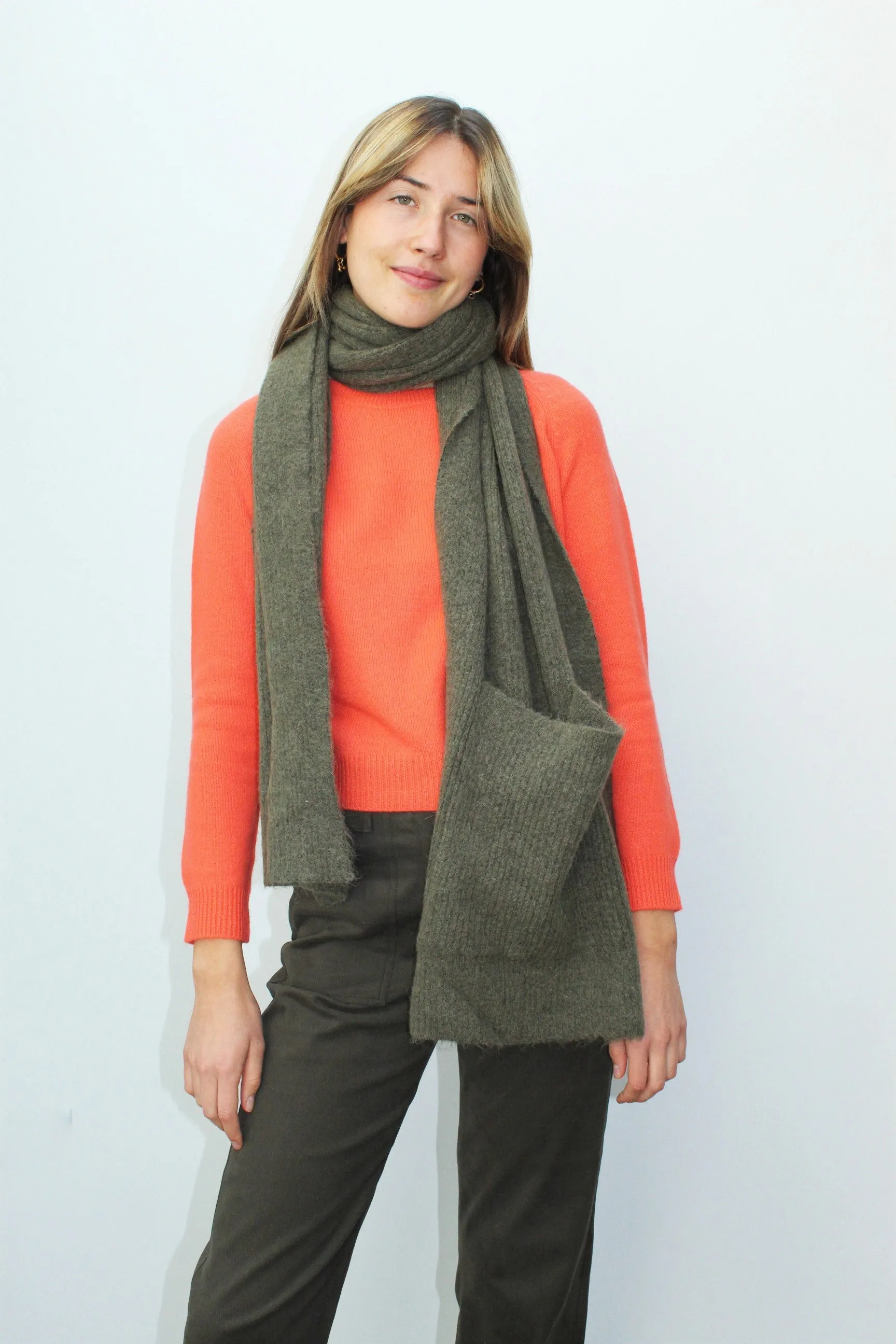 SLF Linna Mia Knit Pocket Scarf in Kalamata