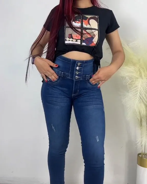 Slimfit-Faja-Jeans mit Bauchshaping