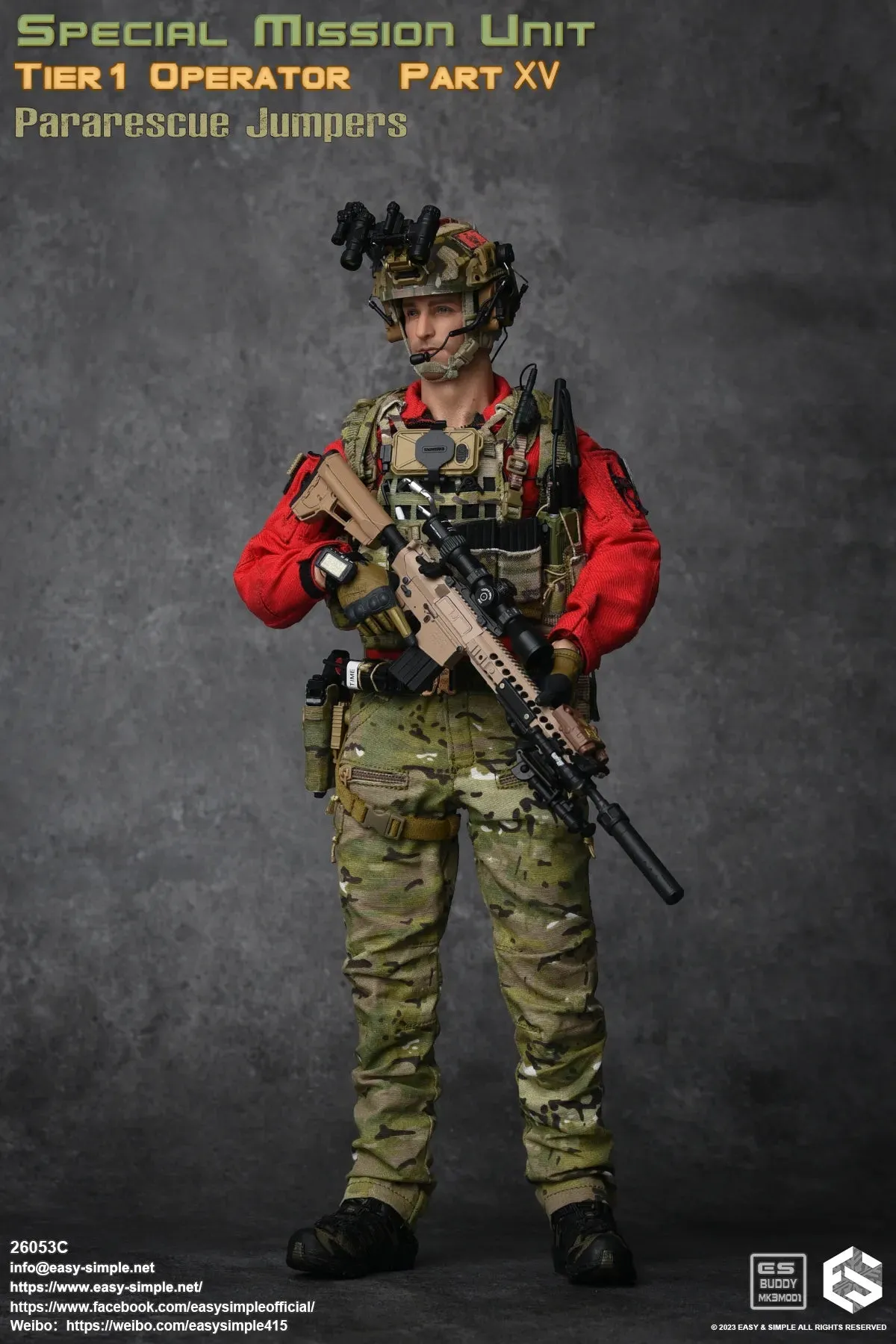 SMU Tier 1 Op. Pararescue Jumper - Male Base Body w/Head Sculpt & Boots