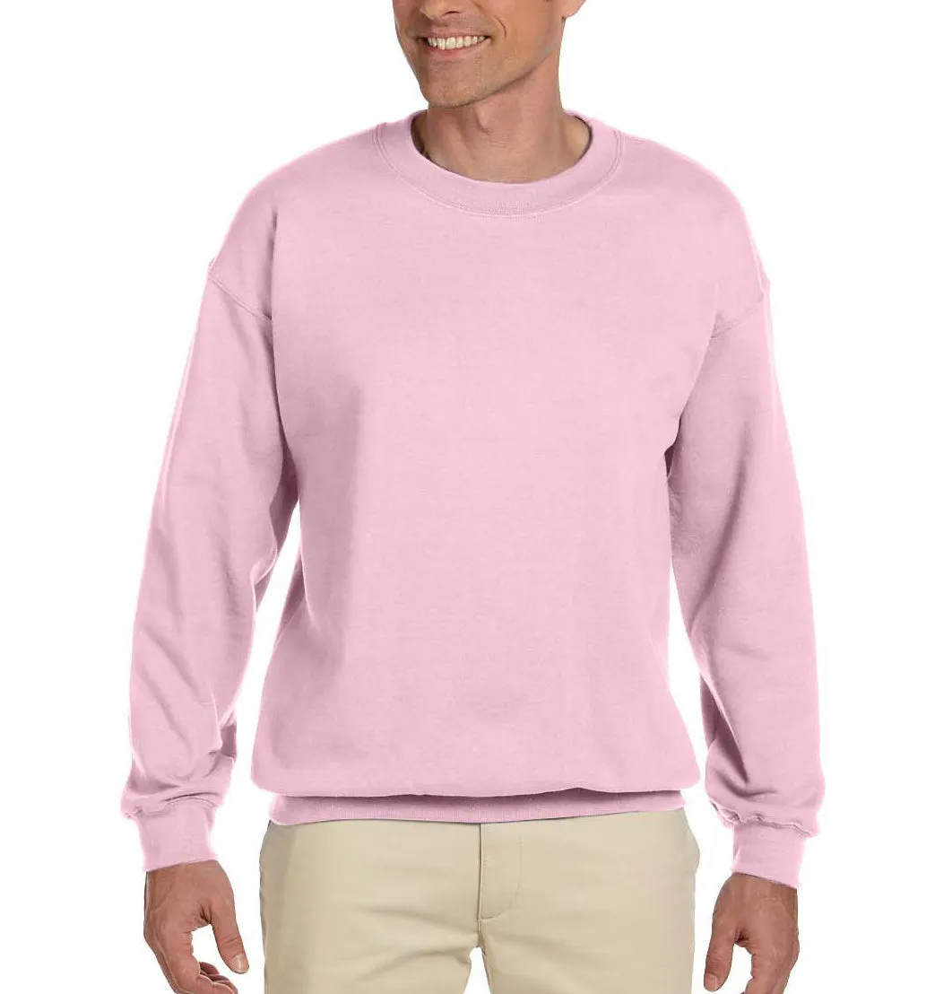 Solid Light Pink Crewneck Sweat Shirt