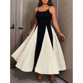 Spaghetti Straps Sweetheart Princess Maxi Dress