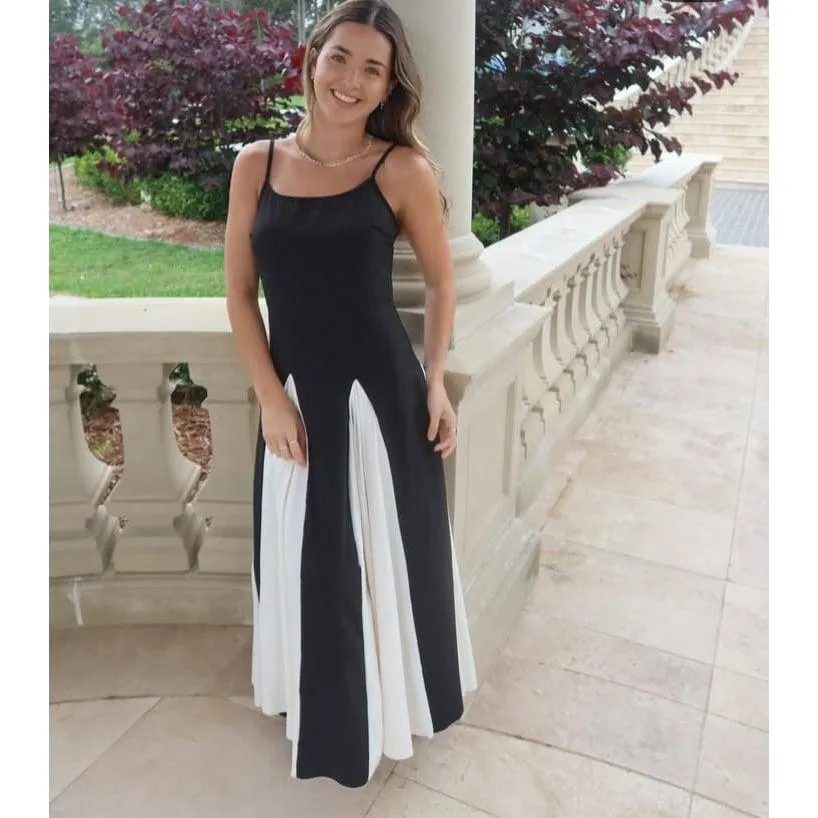 Spaghetti Straps Sweetheart Princess Maxi Dress