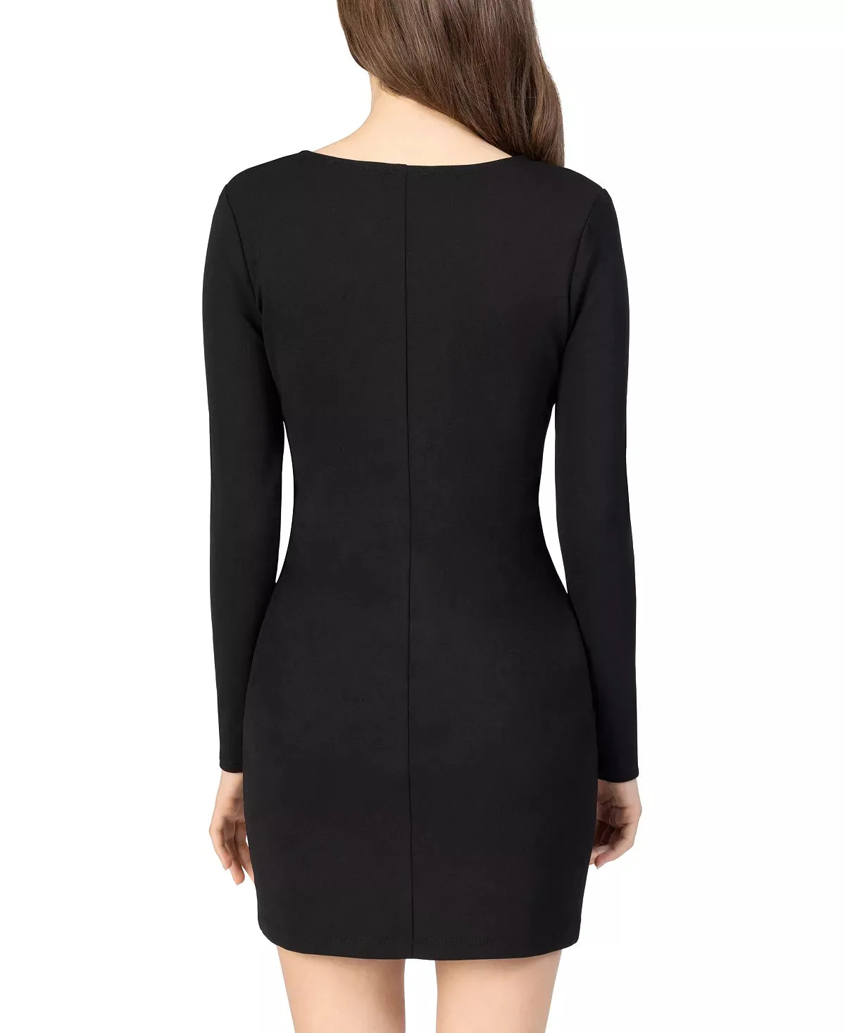 Speechless Juniors' Long-Sleeve Cutout Bodycon Dress