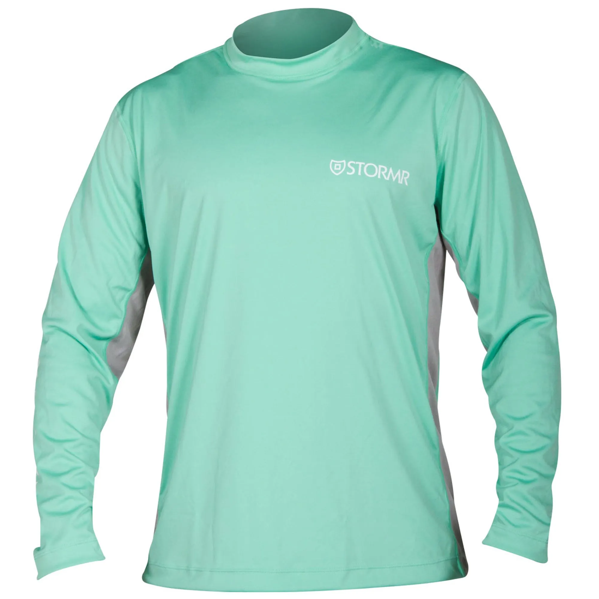 Stormr Mens L/S UV Shield Shirt Mint Polyester 50  Wicking