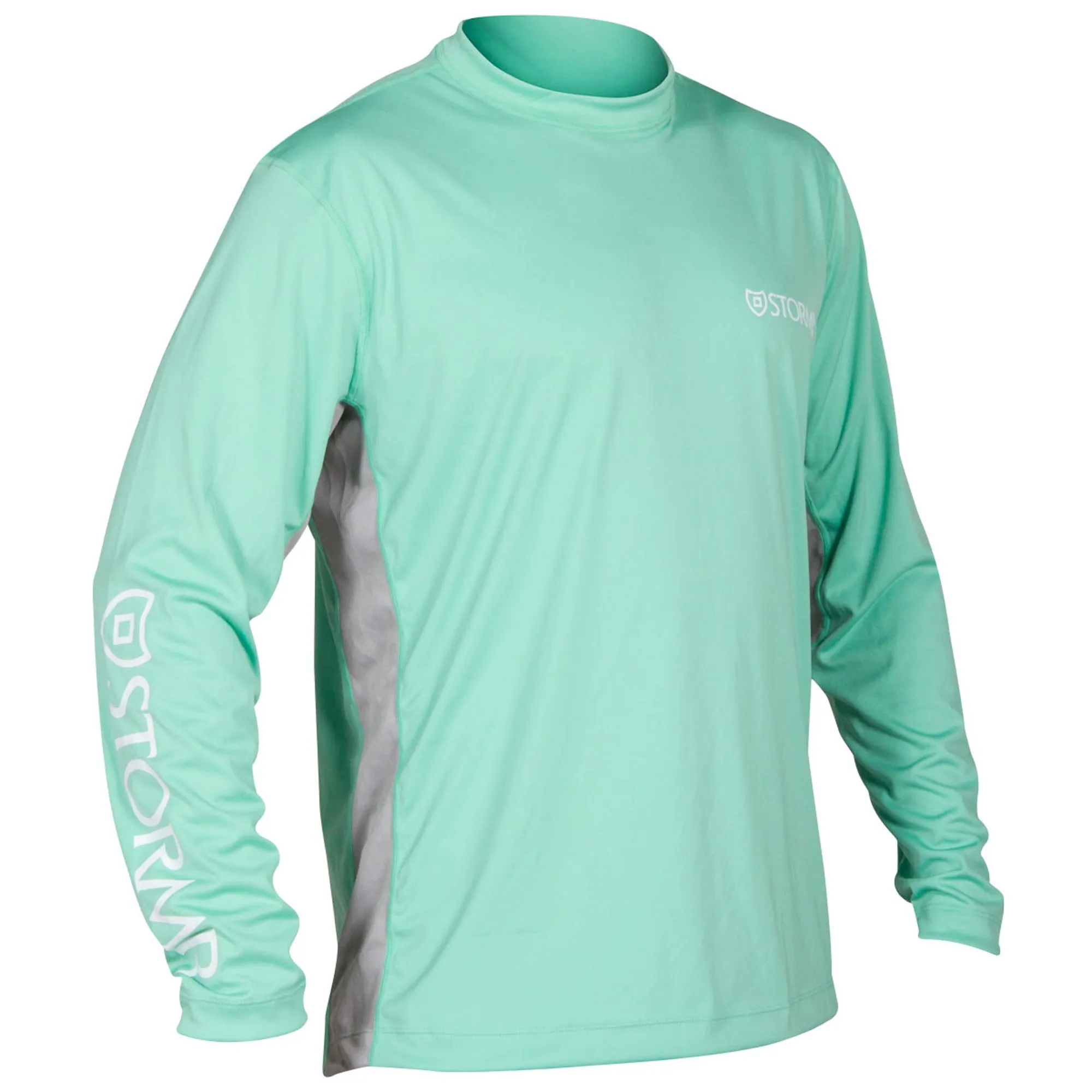 Stormr Mens L/S UV Shield Shirt Mint Polyester 50  Wicking