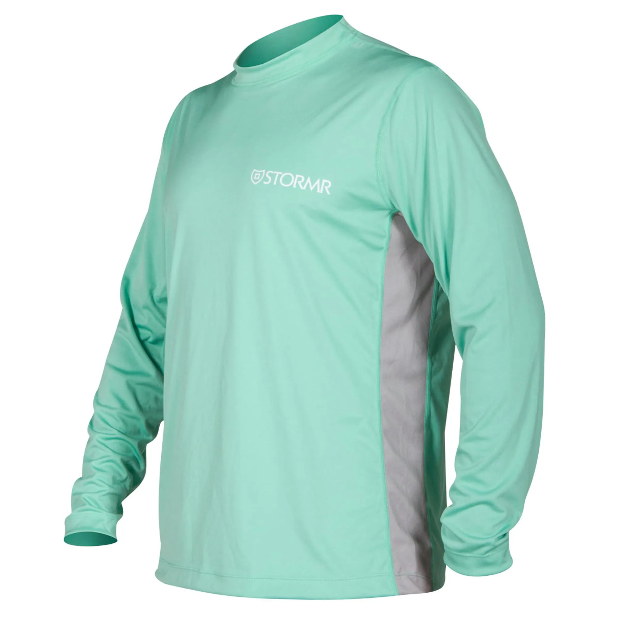 Stormr Mens L/S UV Shield Shirt Mint Polyester 50  Wicking