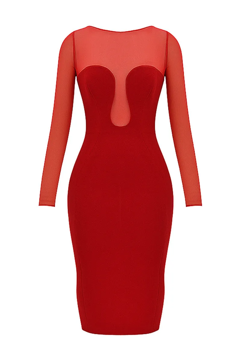 Tanya Strapless Sexy Midi Dress