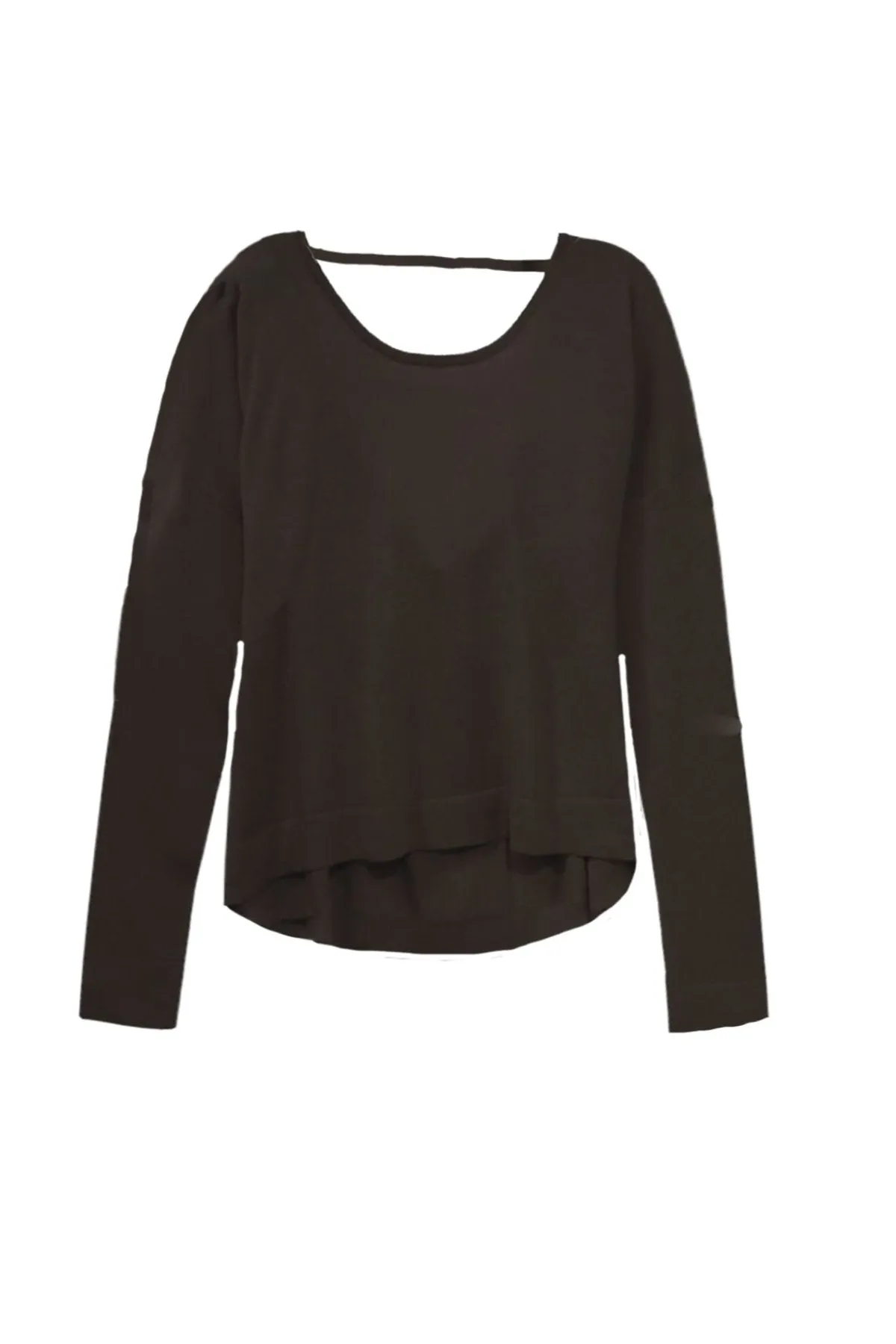 Tencil ™ Cashmere Blend Drape Back Crop Crewneck Sweater