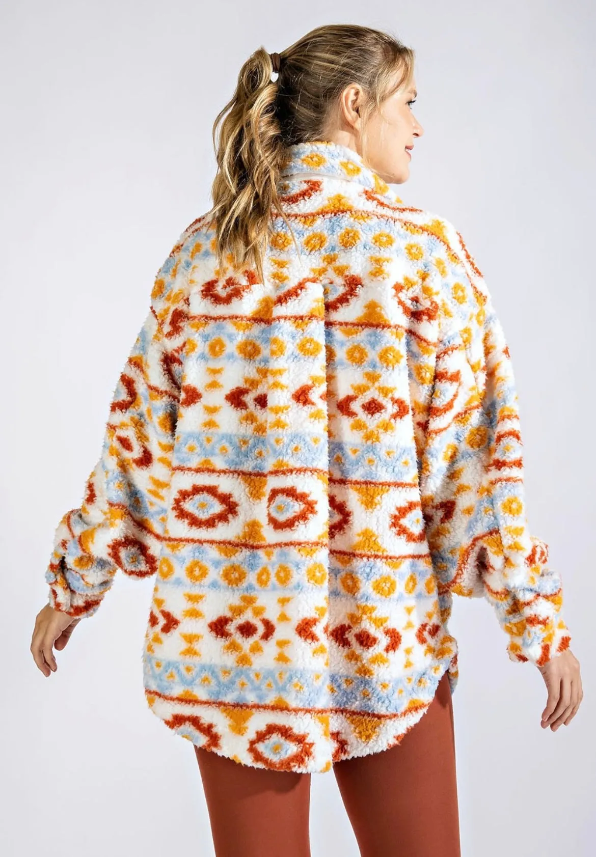 The Abilene Aztec Sherpa Jacket S-3X