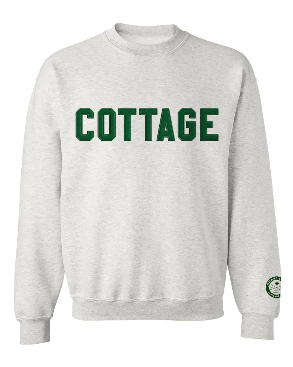 Varsity Crewneck - Grey/Green